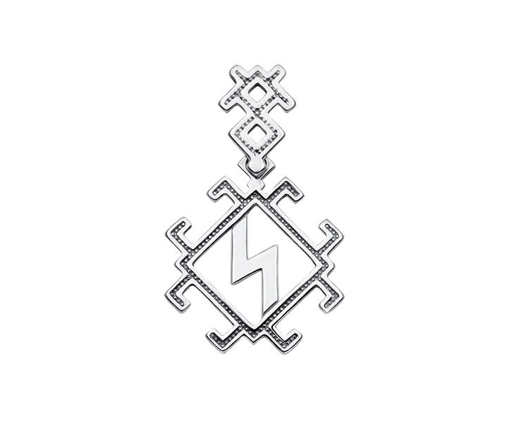 Серебряная подвеска-оберег «Руна “Сила”» (35030/12/1): купить