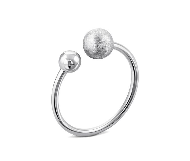 Фаланговое серебряное кольцо (ВС-147р)