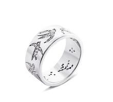 Серебряное кольцо Ласточки с фианитами (К2Ф/2029-17): купить