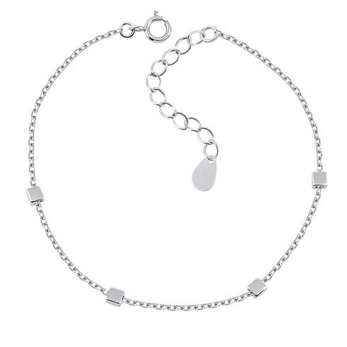 Безрозмірний срібний браслет (BR12142)