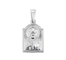 Срібна підвіска-іконка «Св. Микола Чудотворець» (ПБ256с)