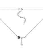 Серебряное колье с эмалью (NE33588)