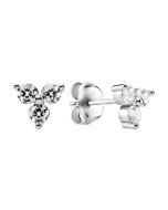 Серебряные пусеты с фианитами (SZDE25536)