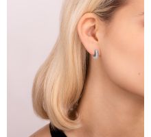 Срібні сережки з фіанітами (2255/1р-CZ): купить