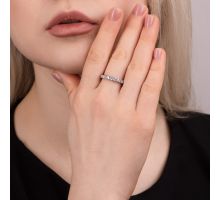 Срібна каблучка з фіанітами (81646/1б): купить