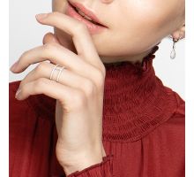 Фалангова срібна каблучка з фіанітами (PRS2025): купить