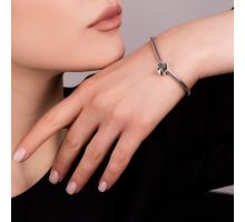 Срібна намистина шарм (84856ч*): купить