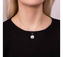 Срібна підвіска з фіанітами (930149б): купить