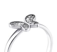Серебряное кольцо Бабочка с фианитами (PSS0146-R): купить