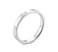 Серебряное кольцо с бриллиантом (900004-Р)