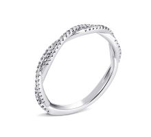 Серебряное кольцо с фианитами (10442)