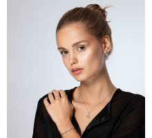 Срібна каблучка з фіанітами (1071/1р-CZ): купить