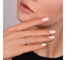 Срібна каблучка з фіанітами (910058б): купить
