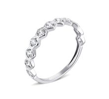 Серебряное кольцо с фианитами (КВ2516)