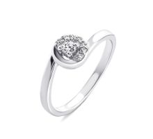 Серебряное кольцо с фианитами (SD16329): купить