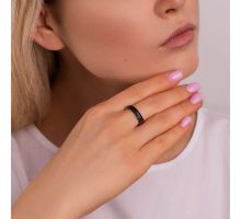 Срібна каблучка з фіанітами (10420ч): купить