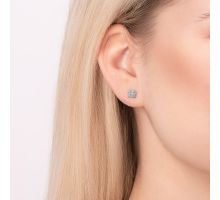 Срібні пусети з фіанітами (СП102с): купить
