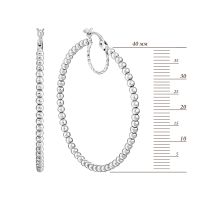 Срібні сережки-конго (3BE-01890-1): купить