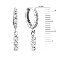 Срібні сережки-підвіски (1EA103987): купить