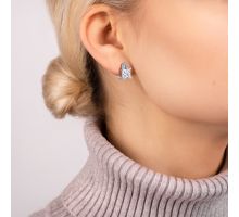 Срібні сережки з фіанітами (1SE67699E): купить