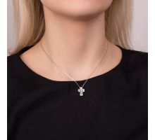 Срібний хрестик з фіанітами (500868-Кр.Р л.к): купить
