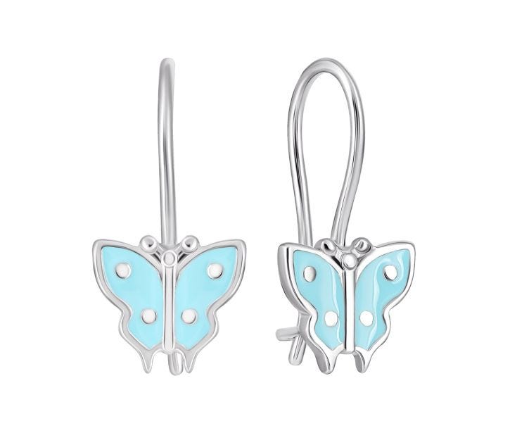 Срібні сережки Метелики (ВС-057ерС)