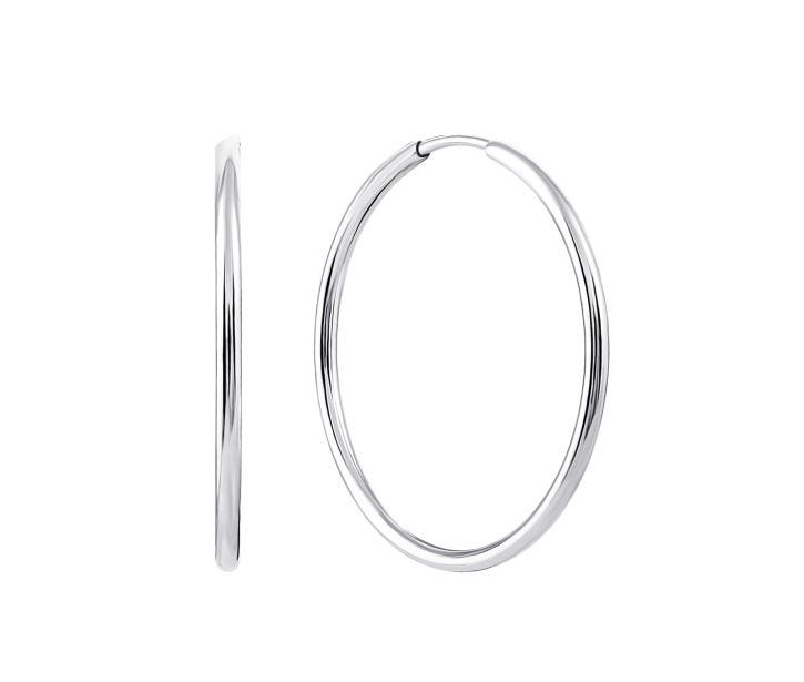 Срібні сережки-конго (920119)