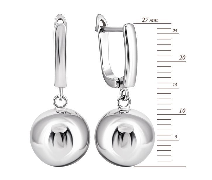Срібні сережки-підвіски (С2/884): купить