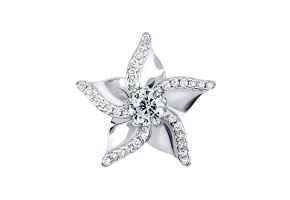 Серебряная подвеска с фианитами (1PE66376)