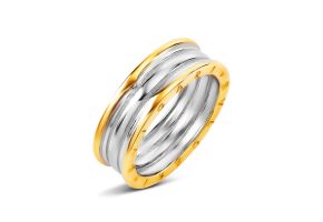 Серебряное кольцо с позолотой (951е0449)