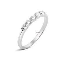 Серебряное кольцо с фианитами (1902/1р-CZ): купить