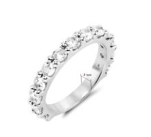Серебряное кольцо с фианитами (1903/1р-CZ): купить