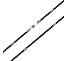 Ювелирный шнурок с серебряным замком (471.30.3 ч)