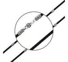 Ювелирный шнурок с серебряным замком (471.30.3 ч): купить