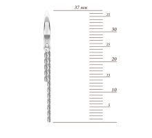 Серебряные серьги-конго с цепочкой (20568): купить