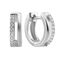 Серебряные серьги-конго с фианитами (SZDE13971)