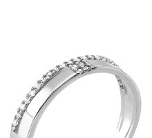 Серебряное кольцо с фианитами (1250/1р-CZ): купить