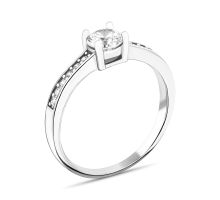 Серебряное кольцо с фианитами (A00398-CZ)