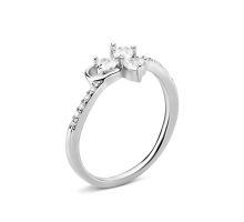 Серебряное кольцо с фианитами (PA00025)