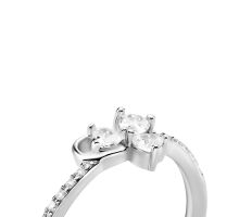 Серебряное кольцо с фианитами (PA00025): купить