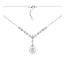 Серебряное колье с фианитами (SZDS05124 к)