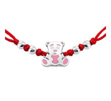 Браслет на нити Мишка (993Б.1.Роз.Rh): купить