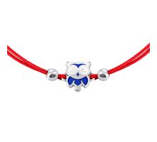 Браслет на нити Сова (995Б.3.Син.Rh): купить