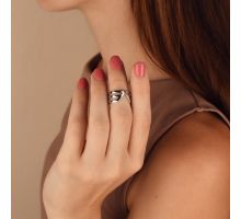 Фаланговое серебряное кольцо (К2/1079-16): купить