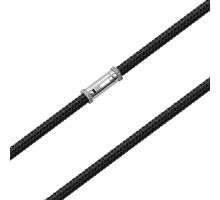 Ювелирный шнурок с серебряным замком (10424-ЖР)