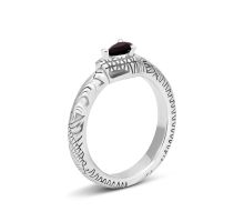 Серебряное кольцо с фианитом (R37791)