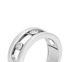 Серебряное кольцо с фианитами (R38484): купить