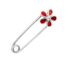 Серебряная булавка Цветок (ЛК-0144егр)