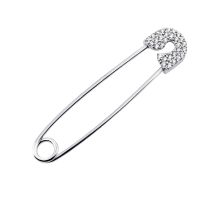 Серебряная булавка с фианитами (7177р-CZ)