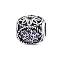 Серебряная бусина шарм (84744а*)